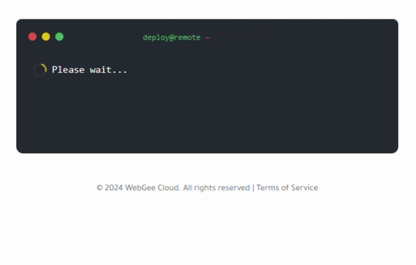 Fast cloud server deployment