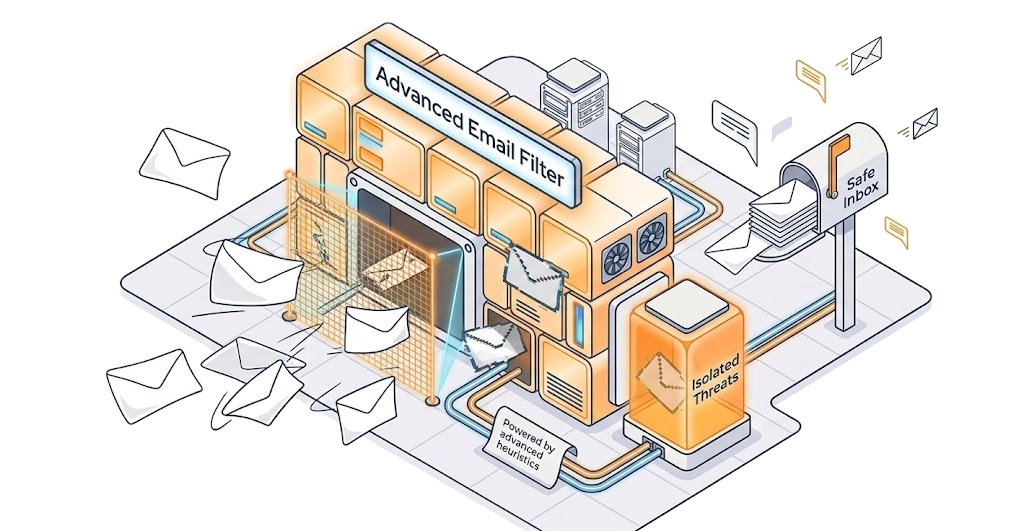 SpamExperts mail filtering and spam protection
