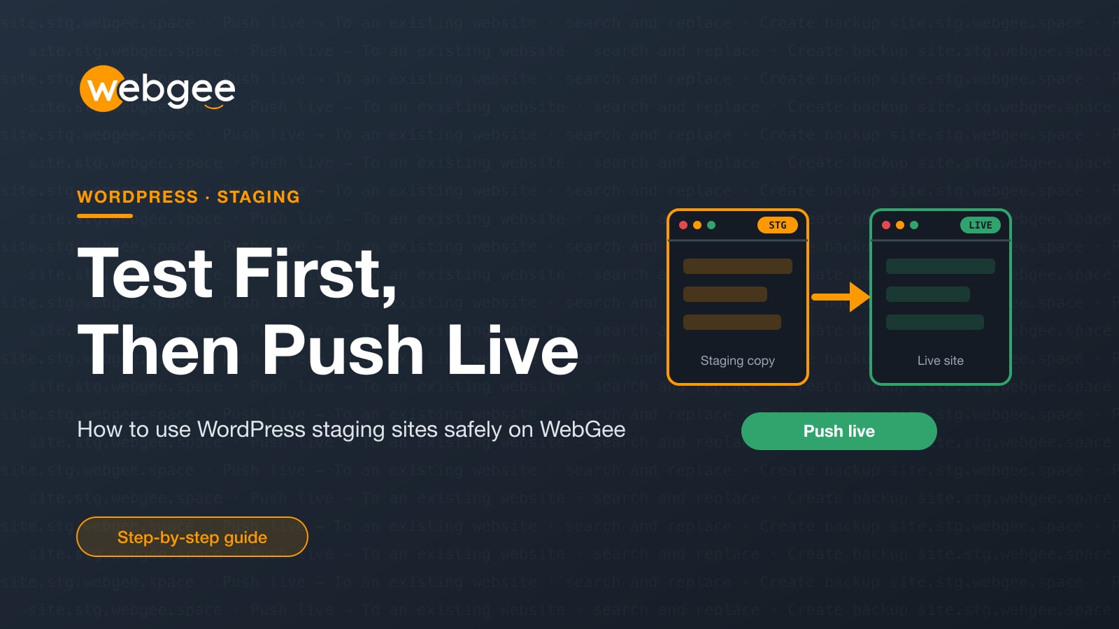 WordPress Staging Sites: Test Changes Safely and Push Them Live